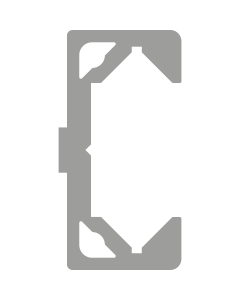 Aluminiumsprofil type C