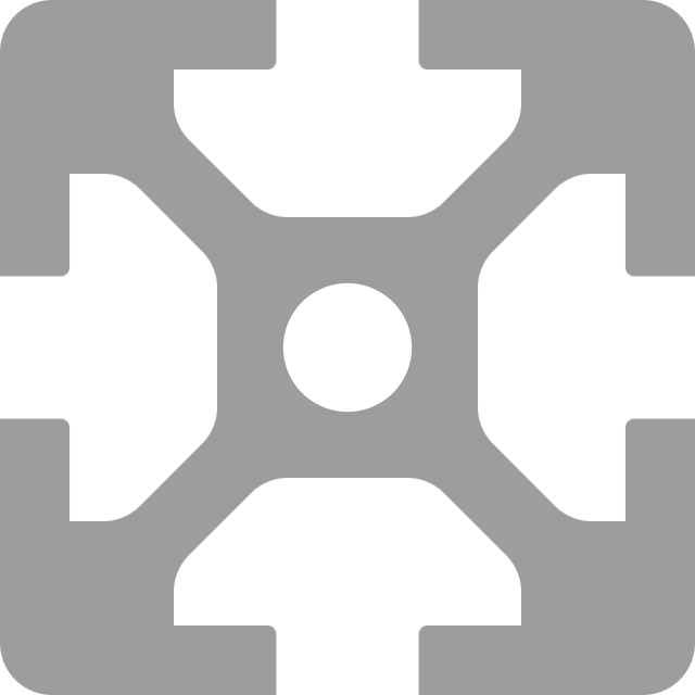 Aluminiumsprofil 40x40mm - Spor 8